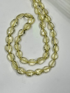 Perles de quartz citron naturel facettées en forme de poire, taille du brin de 16 pouces, 6x8-9x13 mm, perçage droit, bijoux en vrac, vente en gros, qualité AAA - Product Image 5