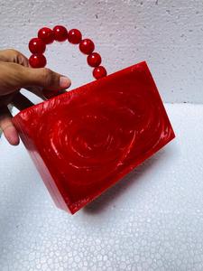 Luxe vert ovale résine boîte embrayage cristal pierre conception élégant boucle charme mariée fêtes de mariage à la mode fronde chaîne - Product Image 3