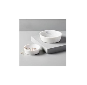 Grand bol en marbre fabriqué à la main de différentes tailles Décor de collations au chocolat en marbre et de fruits à utiliser au meilleur prix - Product Image 4