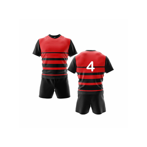 Ropa de fútbol de Rugby de alta calidad Unisex, camiseta impresa por sublimación transpirable personalizada, conjunto de uniforme deportivo de buen diseño - Product Image 1