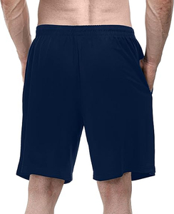 กางเกงขาสั้นผู้ชายยาวเอวสูงระบายอากาศใส่สบายพร้อมโลโก้กำหนดเองได้สายรัดเอวยางยืดสไตล์ลำลองทรงหลวม - Product Image 3