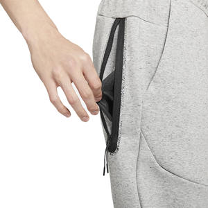 Pantalon de jogging en polyester taille haute personnalisable pour hommes avec poches zippées Style décontracté motif droit avec toile avec logo personnalisé - Product Image 5