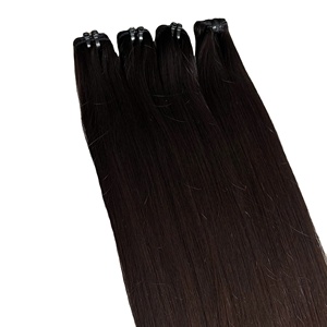 Factory Taka Hair 100% Extensiones de cabello humano Remy Cutícula alineada Punta plana Natural Recto-Precio al por mayor - Product Image 2