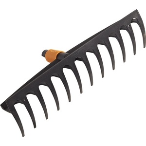For FISKARS QuikFit 12-Tine Plastic Rake 410 mm Working Width <b>Garden</b> Hand <b>Tool</b> - Product Image 1