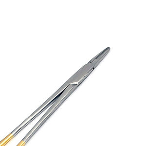 Portaagujas de cirugía plástica de acero inoxidable de grado alemán Manual de 12,5 cm con logotipo personalizado - Product Image 5