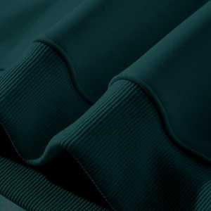 Sweat à capuche unisexe en polyester/coton pour l'hiver, fermeture éclair, manches longues, avec design patchwork, coupe régulière, respirant, poche - Product Image 3