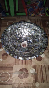 Vente en gros à usage commercial, belle cuvette d'évier en nacre incrustée pour la décoration de la maison, salle de bain et chambre à coucher d'hôtel luxueux FWE - Product Image 2