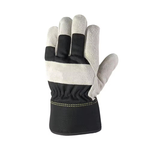 Precio barato de cuero de vaca Hombres Trabajo Seguridad Rigger Guantes Industrial Resistente al fuego Construcción Guantes DE TRABAJO - Product Image 3