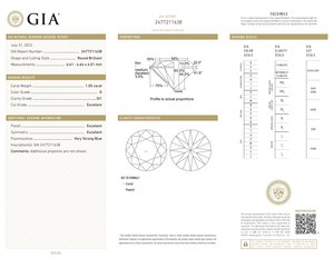 Natural 1,05 quilates D Color SI1 claridad redondo brillante corte excelente pulido Natural GIA certificado suelto solitario diamantes OEM - Product Image 2