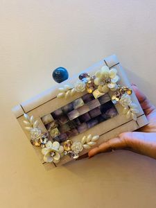 <b>Pink</b> Horn Animal Style Women's <b>Clutches</b> Handmade Art & Collectible Indian Handicraft Promotional Custom Type - Product Image 6