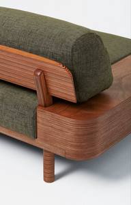 Sofá minimalista contemporáneo con un elegante marco de madera con bordes y asiento de tapicería suave para una elegancia moderna - Product Image 6