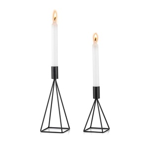 Juego de Portavelas de Metal Estilo Boho Chic con Tallado Detallado, Perfecto para Centro de Mesa, Sala de Estar, Dormitorio o Eventos - Product Image 2