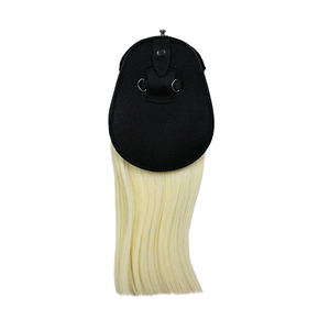 Tassel Horse Hair Sporran Custom Made Two Tassel Horse Hair Sporrans Hand Stitched Horse Hair Sporran - Product Image 3