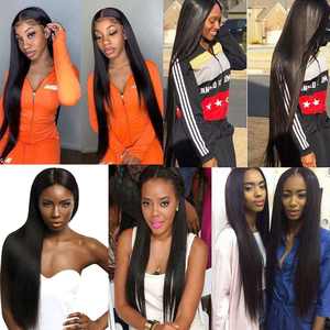 Extensions de cheveux humains 100% double trame, mèches de cheveux vierges brésiliennes alignées sur la cuticule, longues et épaisses, 26, 28, 30, 32, 34, 36 pouces - Product Image 3