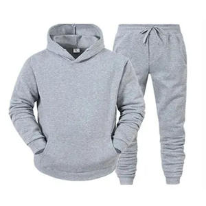 Pantalones deportivos sólidos ecológicos para hombre, holgados, con capucha, para invierno, gimnasio, actividades deportivas, chándales para deportes informales para correr - Product Image 5