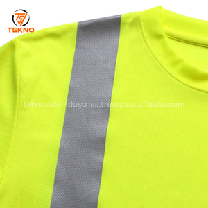 2025 Cinturón reflectante personalizado Ingeniería de construcción Fluorescente Hi Vis Camiseta reflectante para exteriores Servicio OEM - Product Image 3