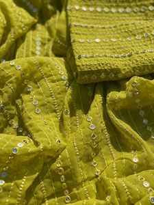 Designer Fancy Trending Outfit Vente Chaude Meilleur Nouveau Designer Georgette Broderie séquence Travail Saree Femme Mode Exportateur - Product Image 6