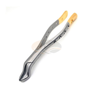 Fórceps de extracción dental Premium 10S Molar superior Extracción de dientes universal Instrumentos médicos Picos dentados de acero inoxidable Oro - Product Image 1