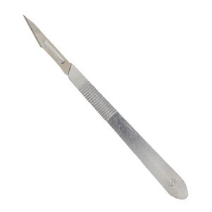 Poignée de scalpel chirurgical en acier inoxydable Poignée BP conçue pour une utilisation réutilisable dans les hôpitaux, les cliniques et les laboratoires - Product Image 1