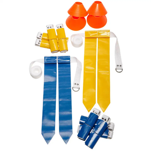 Conjunto de Cinturón de Fútbol Americano de Bandera Triple para Jóvenes y Conos de Entrenamiento, Conjunto de Cinturón de Etiquetas de Fútbol Americano, Equipo de Fútbol, Accesorios para Juegos - Product Image 3