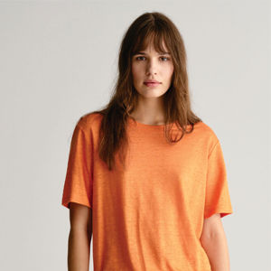 T-shirt en lin décontracté pour femme-Léger, durable et parfait pour un usage quotidien et des tenues élégantes - Product Image 1
