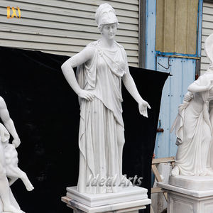 Statue en marbre <span class=keywords><strong>Athena</strong></span> grandeur nature déesse <span class=keywords><strong>grecque</strong></span> de la sagesse sculpture en pierre sculptée à la main pour jardin - Product Image 2