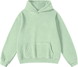 Sweat-shirt à capuche personnalisé surdimensionné et lourd pour homme Streetwear en coton lavé à l'acide de haute qualité pull vintage GSM lourd - Product Image 2
