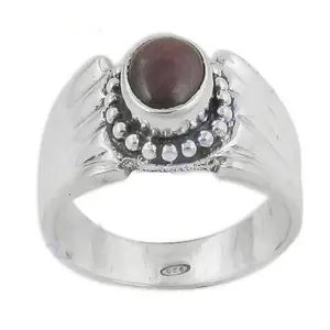 Anillo Cruzado Romántico de Plata de Ley 925 con Baño de Rodio e Incrustaciones de Piedra Natural o Circonita - Product Image 2