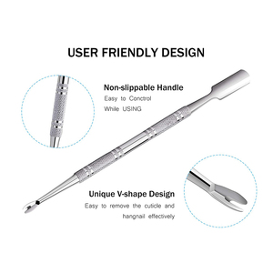 Pulidor de cutículas para uñas, removedor de cutículas para manicura con acabado de espejo, Mango antideslizante, en forma de V - Product Image 3