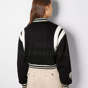 Women's High Quality Letterman <b>Jacket</b> Unique Design with Embroidery Decoration New Fashion Winter Pocket Fabric Material - Product Image 4