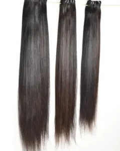 Remy Indian 100% Natural Virgin vendors wholesale virgin unprocessed kinky weaving straight bundles human hair extensions
