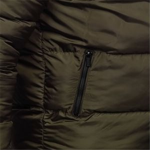Chaqueta de plumón con aislamiento ligero de invierno para hombre de calidad con cuello levantado, lona impermeable, ropa de estilo hinchado para exteriores - Product Image 5