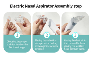 Aspirador Nasal Bebês Nariz Sucção para o Bebê Nariz Muco Cleaner Crianças Bebê Aspirador Nasal Música Luz Elétrica Nariz Limpeza - Product Image 6