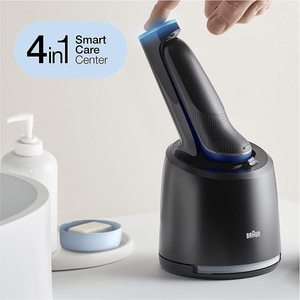 Tondeuse corporelle électrique à triple lame, étanche IPX7, rasoir rotatif lavable avec fonction de sécurité et têtes de rechange - Product Image 4