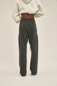 กางเกงวอร์มขาบานของผู้ชายกางเกงขาบานพิมพ์ลายกำหนดได้เองกางเกงแบ็กกี้ผ้าฟลีซสีจางไม่มีลายสำหรับดวงอาทิตย์กางเกงวอร์มขาบานขายส่ง - Product Image 3