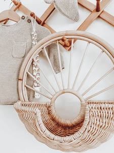 Panier mural en rotin naturel tissé à la main - Décoration d'intérieur en rotin, panier de rangement, produits pour enfants, fabrication au Vietnam - Product Image 5