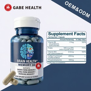 Custom <strong>Vitamin</strong> Brain Capsules Relieve Mental Fatigue Boost <strong>Memory</strong> Improve Sleep OEM/ODM Private Label GMP Certified - Product Image 5