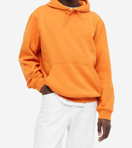 Logo personnalisé Orange coton sweats à capuche surdimensionnés 400 Gsm bas quantité minimale de commande prix compétitif RTS prêt à expédier sérigraphie impression broderie - Product Image 2