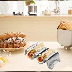 Stockage des aliments Taco Rack En Acier Inoxydable Antique Zig Zag Conception Robuste Alimentaire Rack Plaque Plateau De Table Restaurant Accessoires - Product Image 6