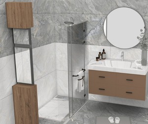 Carreaux de sol en porcelaine pleine masse polis de qualité supérieure, design classique numérique, 600x1200mm, pour usage intérieur, carreaux internationaux - Product Image 1