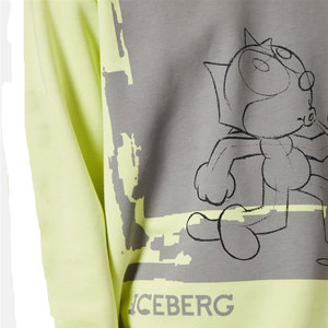 สเวตเชิ้ตคอกลมแขนยาวแบบเรียบสำหรับผู้ชายเสื้อสเวตเชิ้ตผสมผ้าฝ้ายแบบหลวม - Product Image 5