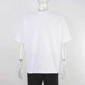 100% coton hommes T-shirt avec impression personnalisé votre marque Logo T-shirt hommes graphique T-shirt femmes surdimensionné blanc t-shirts - Product Image 6