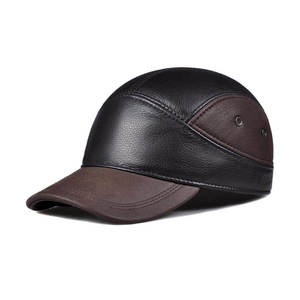 Gorra de béisbol de piel sintética Premium para hombre con aspecto vintage y ojales transpirables, elegante sombrero informal para exteriores - Product Image 4