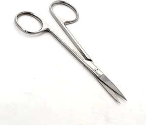 Ciseaux chirurgicaux professionnels en acier inoxydable, ciseaux à dissection d'iris de pansement incurvé et droit - Product Image 3