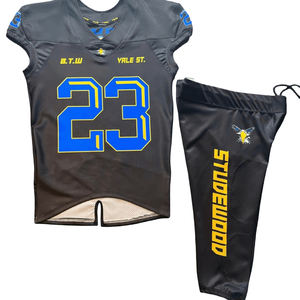 Comfortable Wholesale American Football Uniform Set Custom Jersey Sublimation Printing High Quality American Football Uniforms - Product Image 1