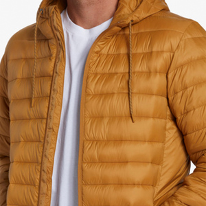 Veste matelassée brillante pour hommes de couleur unique, légère, imperméable, style bulle, avec col montant, design à glissière High Street - Product Image 4
