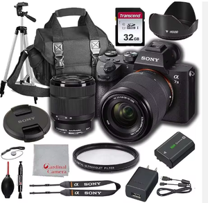 กล้องมิเรอร์เลสฟูลเฟรมรุ่น Alpha A7 III (ILCEM3K-B) พร้อมเลนส์ 28-70 มม. และจอ LCD ขนาด 3 นิ้ว รุ่นดั้งเดิม - Product Image 1