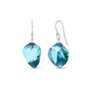 Boucles d'oreilles pendantes en argent sterling 925 plaqué or, style vintage, cadeau de mariage, avec cristaux de strass, forme pyramidale, sertissage en bézel, taille - Product Image 3