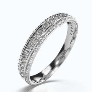 Classic Style 925 Sterling Silver Bridal Ring Set <b>Hot</b> Wedding Bands with CZ <b>Stone</b> OEM ODM Fine Jewelry From Vietnam Manufacturer - Product Image 3