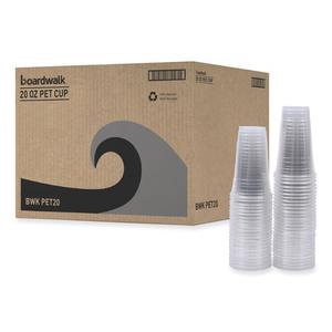 Boardwalk 20 Oz. Vasos Fríos Transparentes de Plástico PET para Fiestas, 50 por Paquete, 20 Paquetes por Caja (20 Paquetes/Caja) - Product Image 3